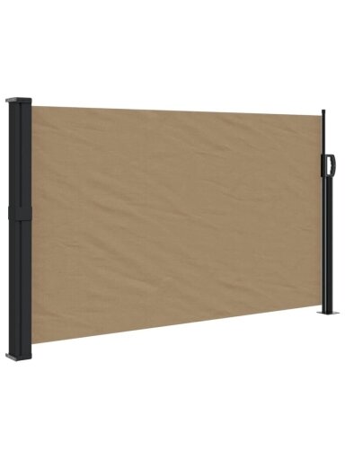 Ištraukiama šoninė markizė, taupe spalvos, 120x500cm
