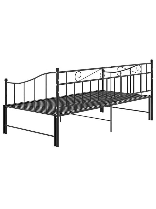 Pull-out sofa bed frame, black, 90 × 200 cm, metal 7 Pull-out sofa bed frame, black, 90 × 200 cm, metal 7
