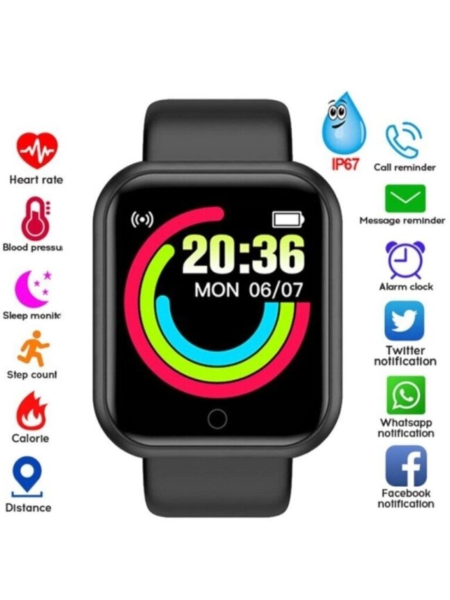 MACARON Color Smart Watch – stilingas ir funkcionalus išmanusis laikrodis! 5