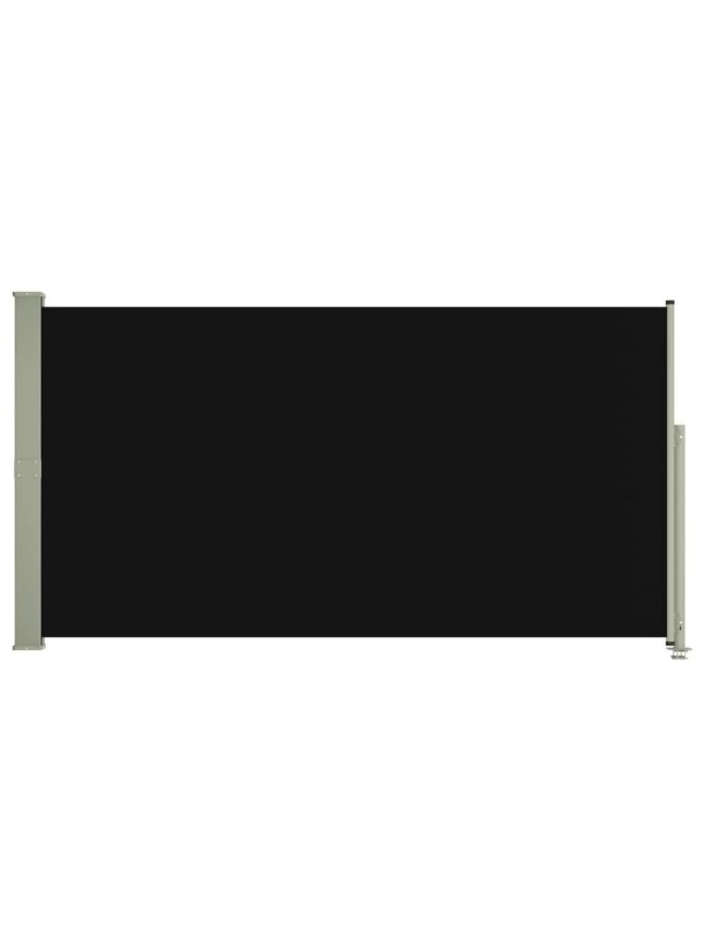 Retractable side yard screen, black, 160×300 cm 1