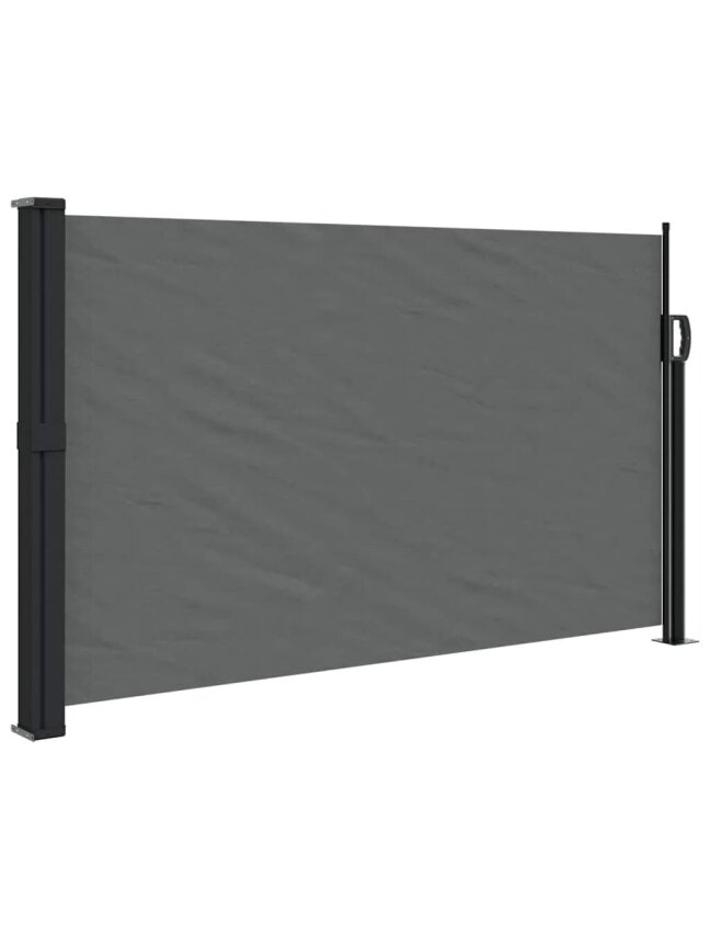 Retractable Side Awning, Anthracite, 120 × 500 cm. 1