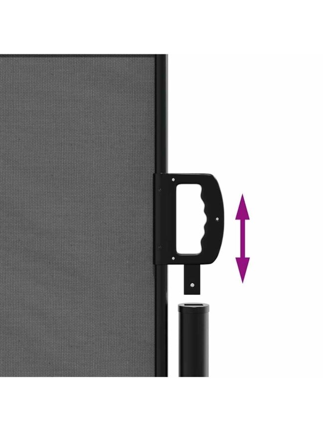 Retractable Side Awning, Anthracite, 120 × 500 cm. 5 Retractable Side Awning, Anthracite, 120 × 500 cm. 5