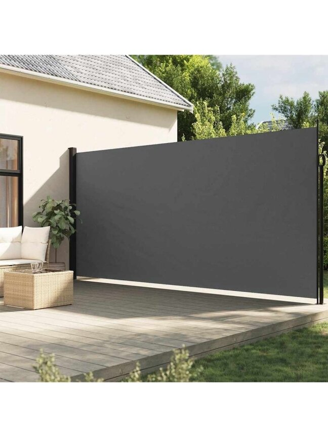 Retractable side awning, anthracite, 220 x 500 cm Retractable side awning, anthracite, 220 x 500 cm