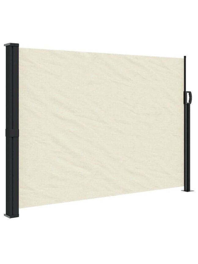 Retractable side awning, cream, 140 x 500 cm 1