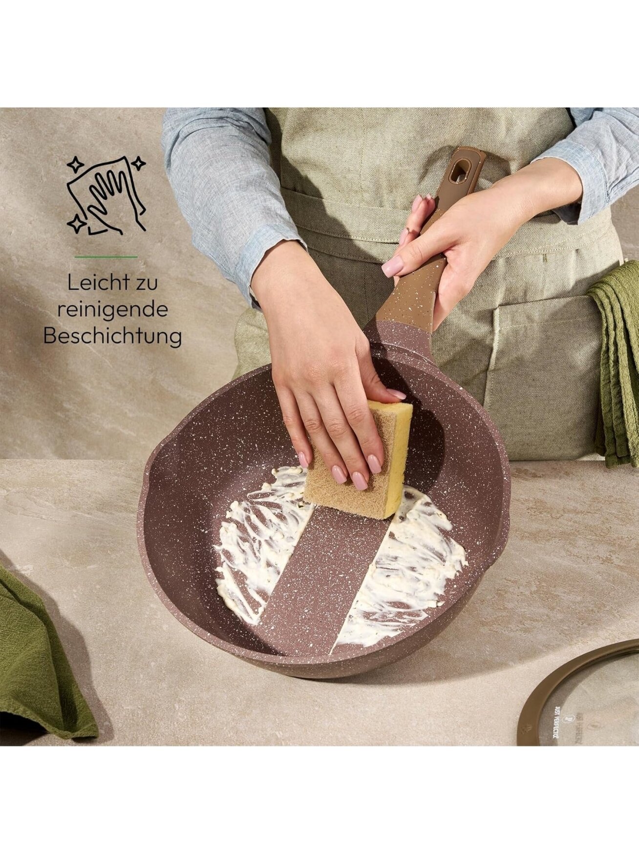 Just Perfecto MK‑26 – 12‑osaline graniitnõude komplekt, pruun 6