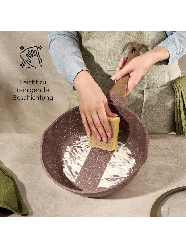 Just Perfecto MK‑26 – 12‑osaline graniitnõude komplekt, pruun 6