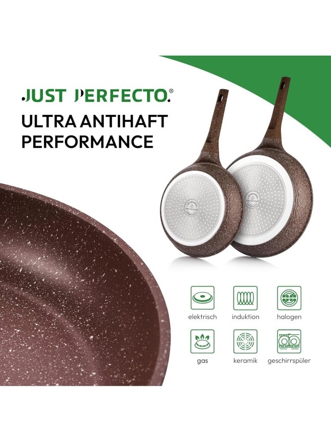 Just Perfecto MK‑26 – 12‑osaline graniitnõude komplekt, pruun 7