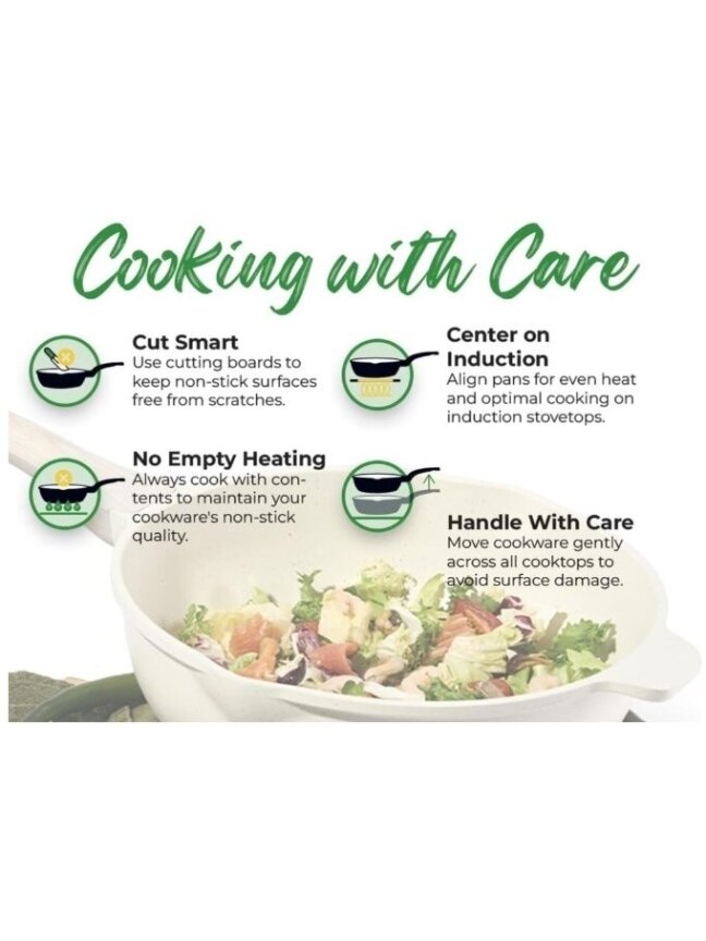 Just Perfecto MK-788: 15-Piece Granite Cookware Set – Beige 4