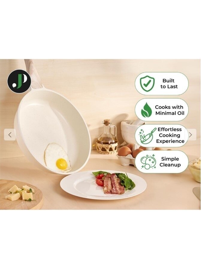 Just Perfecto MK-788: 15-Piece Granite Cookware Set – Beige 5