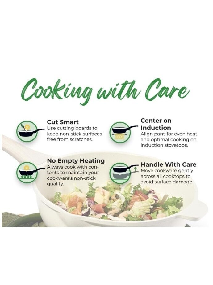 Just Perfecto MK-888: 15-Piece Granite Cookware Set – Beige 5