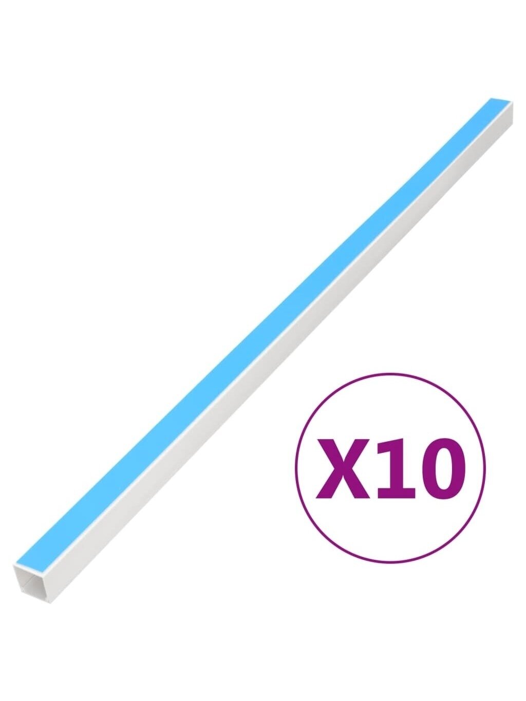Kanał kablowy, 25 × 16 mm, 10 m, PVC, samoprzylepny