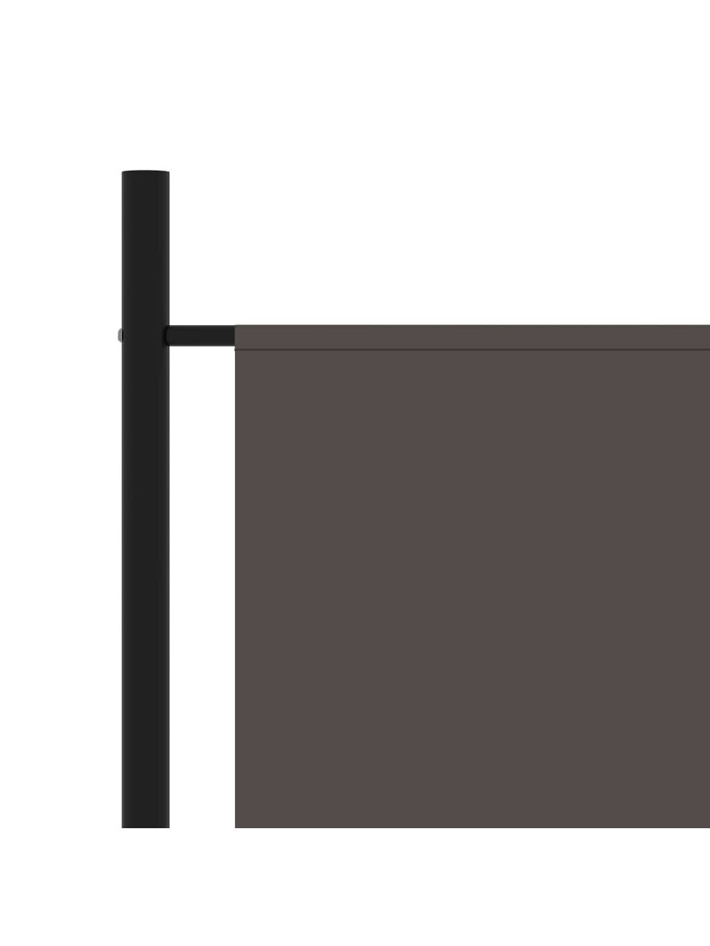 Room divider, 3-panel, anthracite, 260x180 cm 2