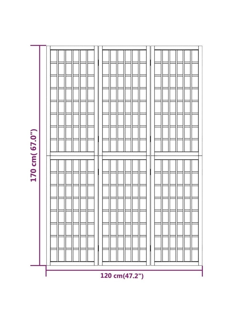 Room divider, 3 panels, 120 × 170 cm, Japanese style 6 Room divider, 3 panels, 120 × 170 cm, Japanese style 6
