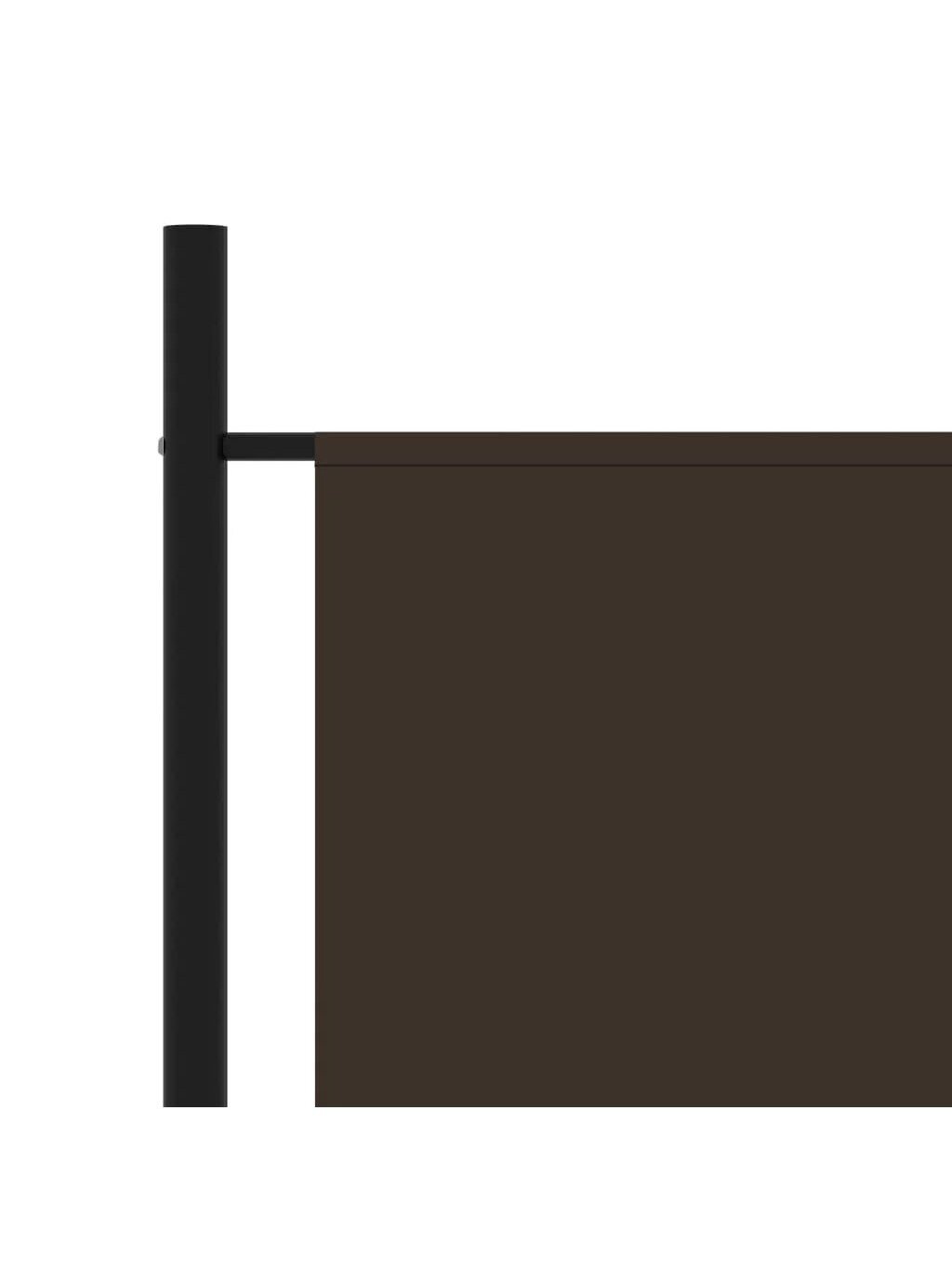 Room divider, brown, 175x180 cm, fabric 3