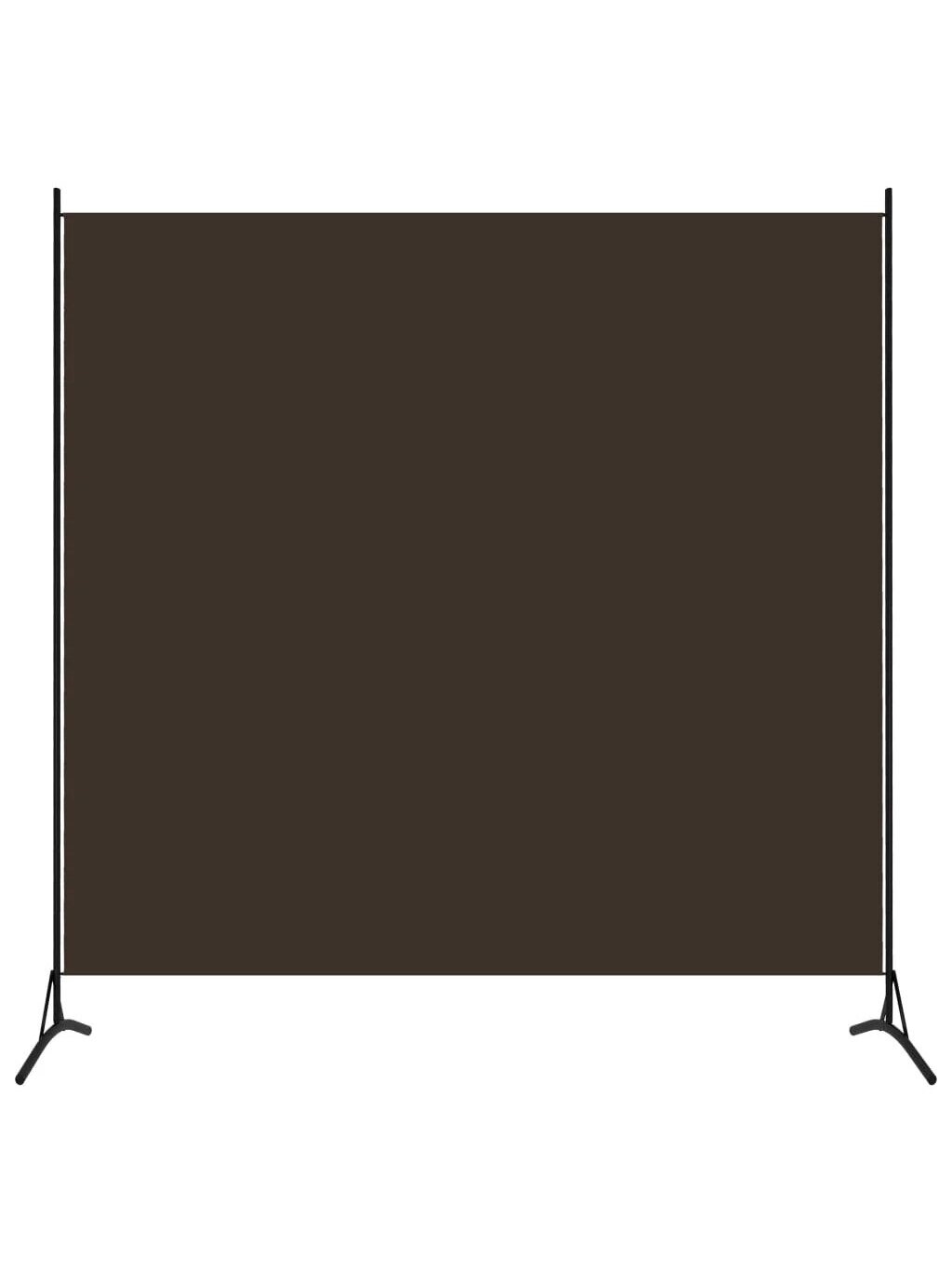 Room divider, brown, 175x180 cm, fabric