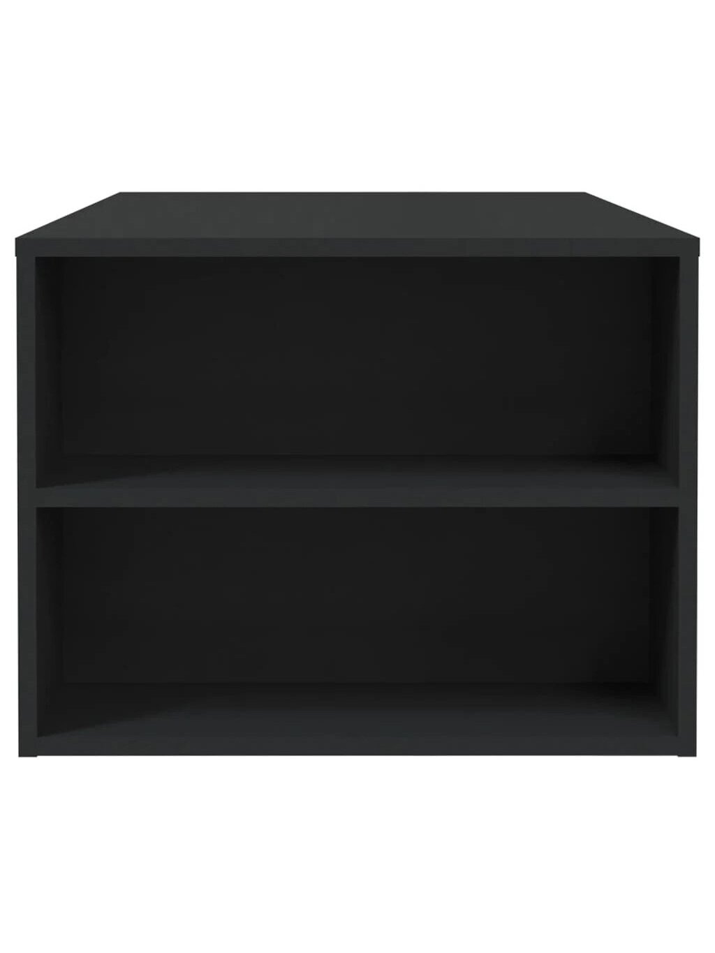 Coffee table, black color, 102 × 55 × 42 cm, engineered wood 6