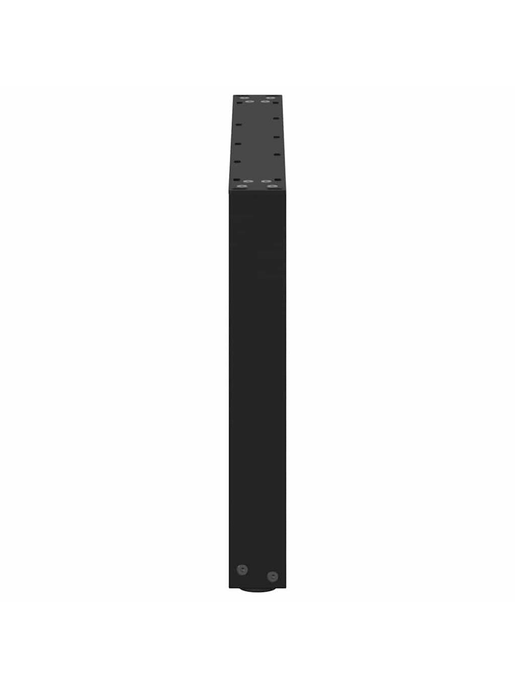 Diivanilaua jalad, 2 tk, mustad, 60 x (42–43) cm, teras, U-kujulised 5