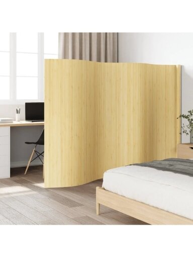 Przegroda pokojowa, jasny naturalny, 250x165 cm, bambus