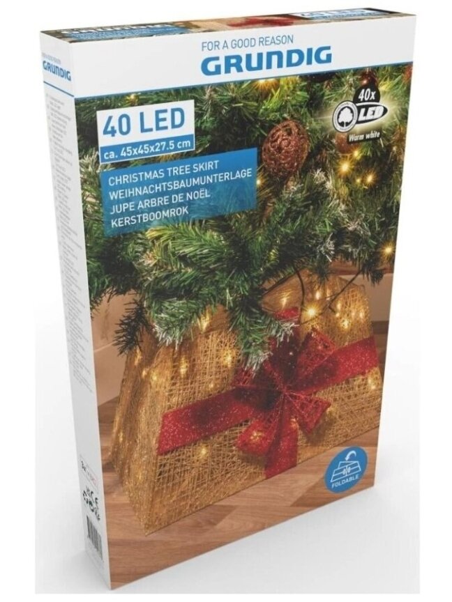Spód choinki z 40 diodami LED