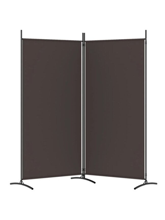 Telpas starpsiena, 2 daļas, brūna, 175x180 cm, audums 3