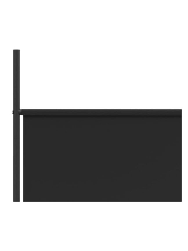 Telpas starpsiena, 3 daļas, melna, 150 × 200 cm, audums 6