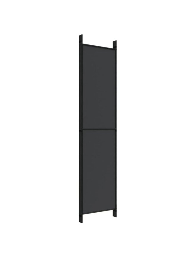 Telpas starpsiena, 5 daļas, melna, 250x220 cm, audums 5