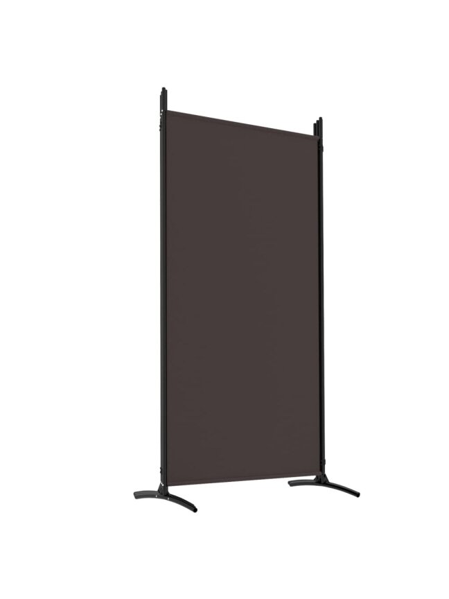 Room divider, 5 panels, brown, 433 × 180 cm, fabric 5