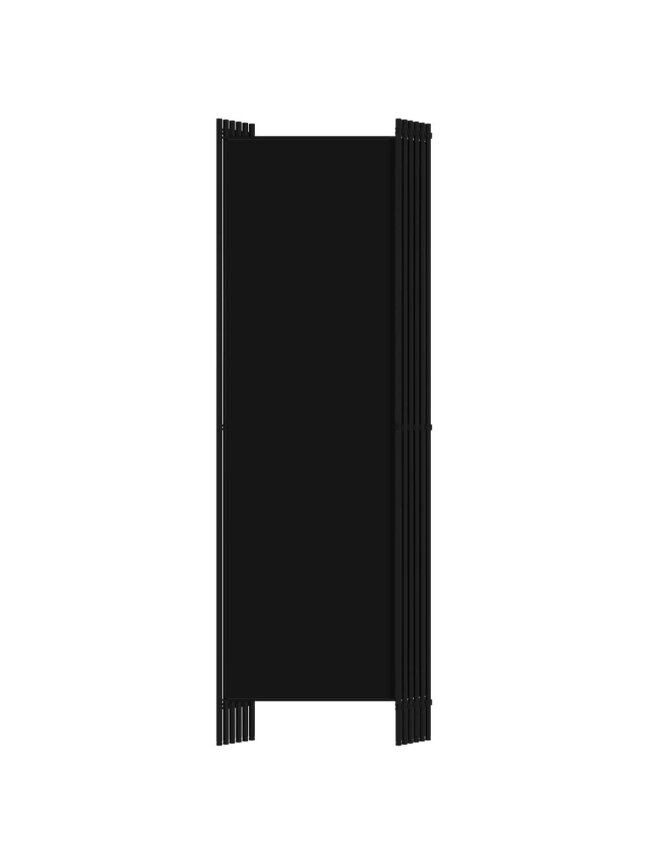 Room divider, 6 panels, black, 300 × 180 cm 3