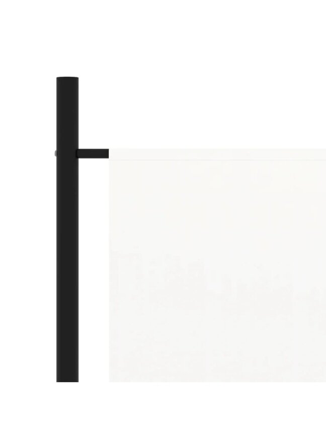 Parawan pokojowy, biały, 175x180 cm, tkanina 2