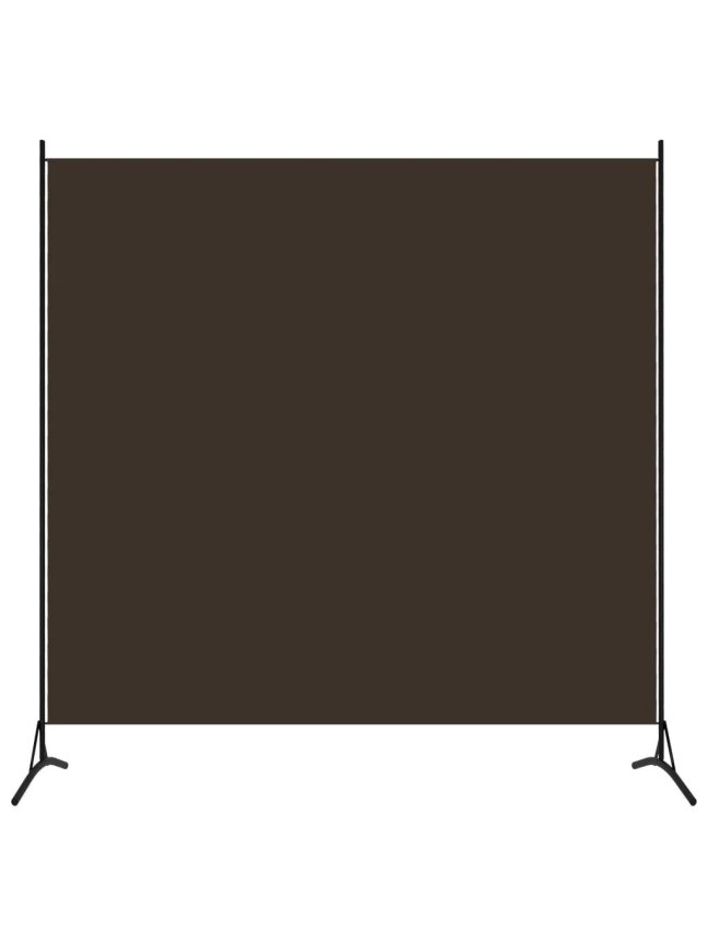 Room divider, brown, 175x180 cm, fabric