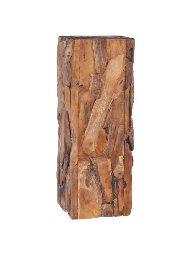 Kohvilaud, massiiv teak-puit, 30 x 30 x 80 cm