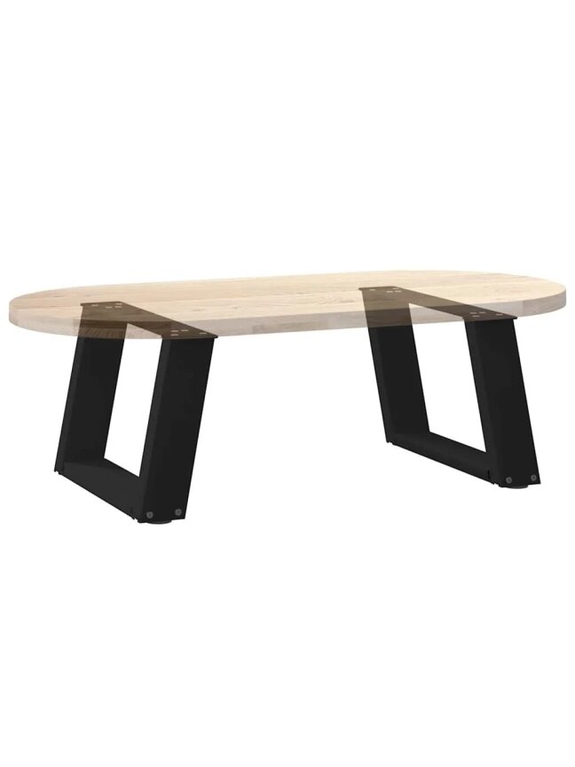 Coffee table legs, 2 pcs, black, 40 × (30–31) cm, steel, U-shaped 4