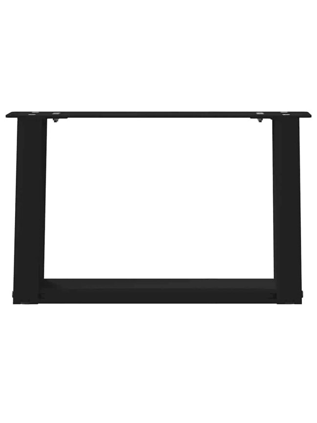 Coffee table legs, 2 pcs, black, 40 × (30–31) cm, steel, U-shaped 1