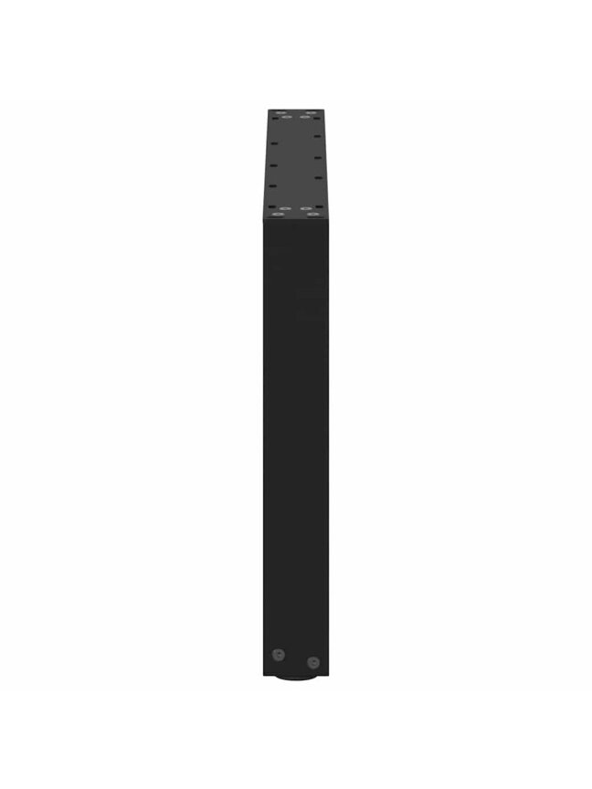 Diivanilaua jalad, 2 tk, mustad, 60 x (42–43) cm, teras, U-kujulised 5