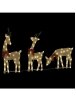 Christmas Reindeer Decoration Set, 3 pcs, 90 Warm White LEDs.