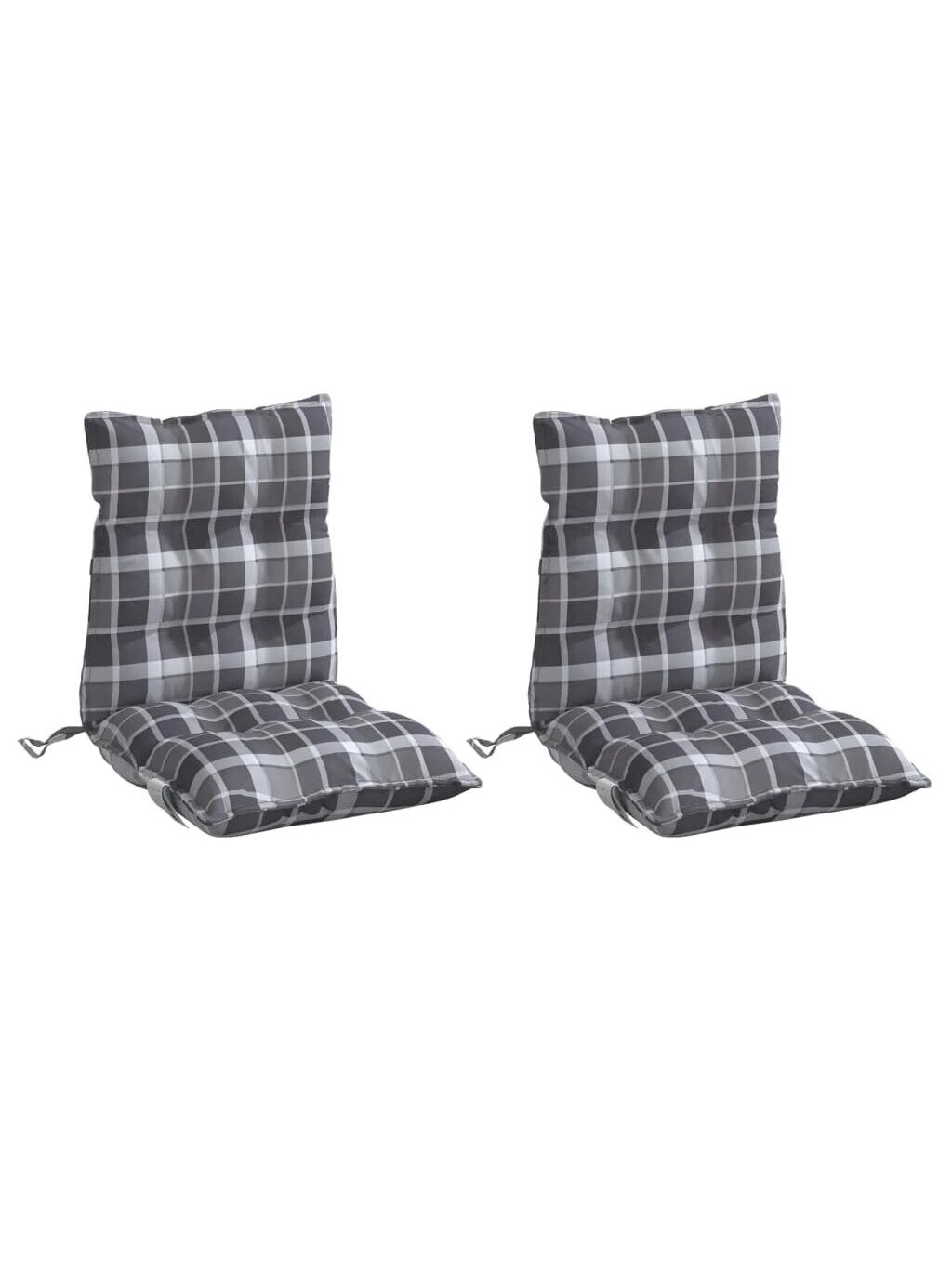 Chair cushions, 2 pcs, Oxford fabric, checkered 2