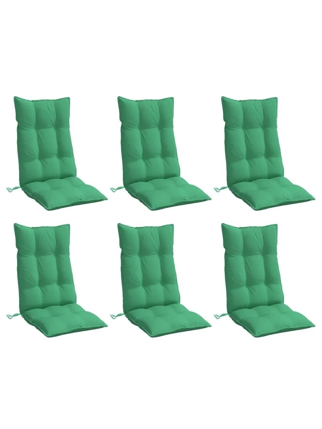 Chair cushions, 5 pcs, green, Oxford fabric 2