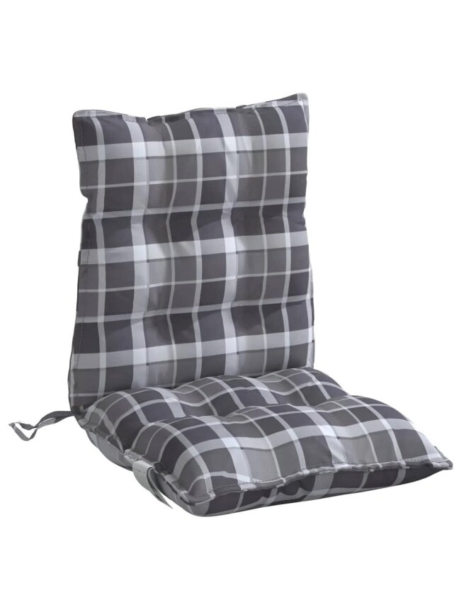 Chair cushions, 2 pcs, Oxford fabric, checkered 4