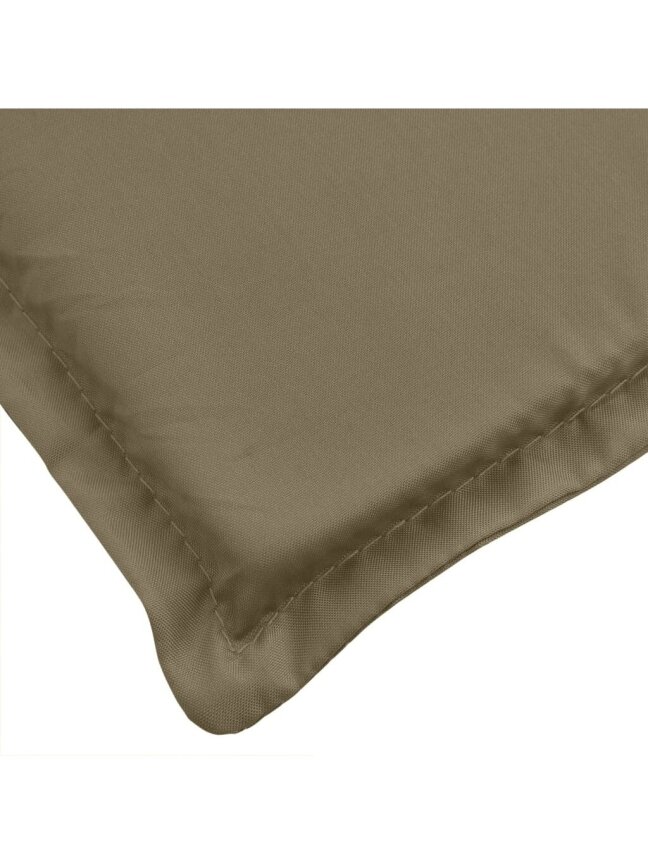 Chair cushions, 2 pcs, taupe, 120 × 50 × 4 cm, fabric 6