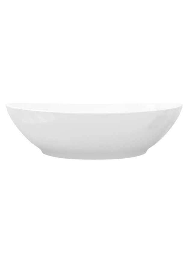 Ceramic Washbasin, Oval Sink, White, 40 × 33 cm 1