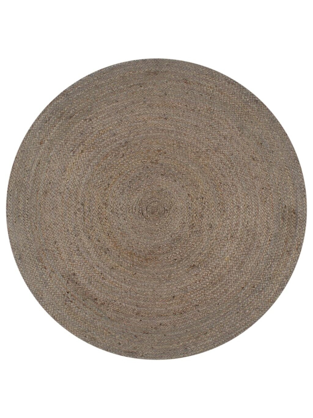 Paklājs, pelēks, 150 cm, džutas, apaļš, rokām darināts