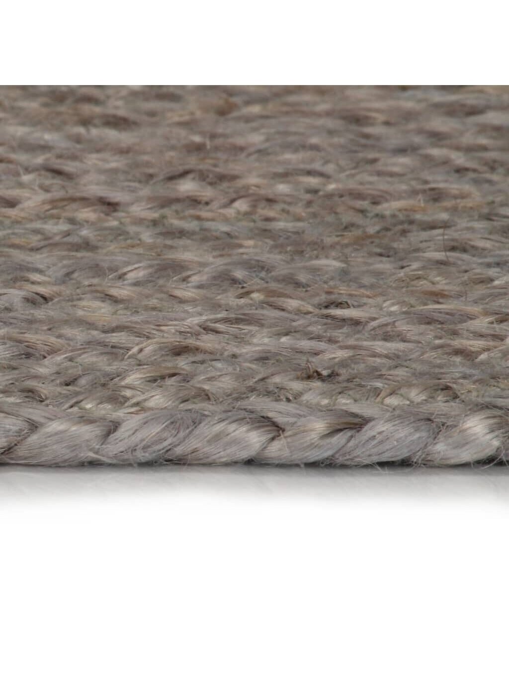 Paklājs, pelēks, 150 cm, džutas, apaļš, rokām darināts 2