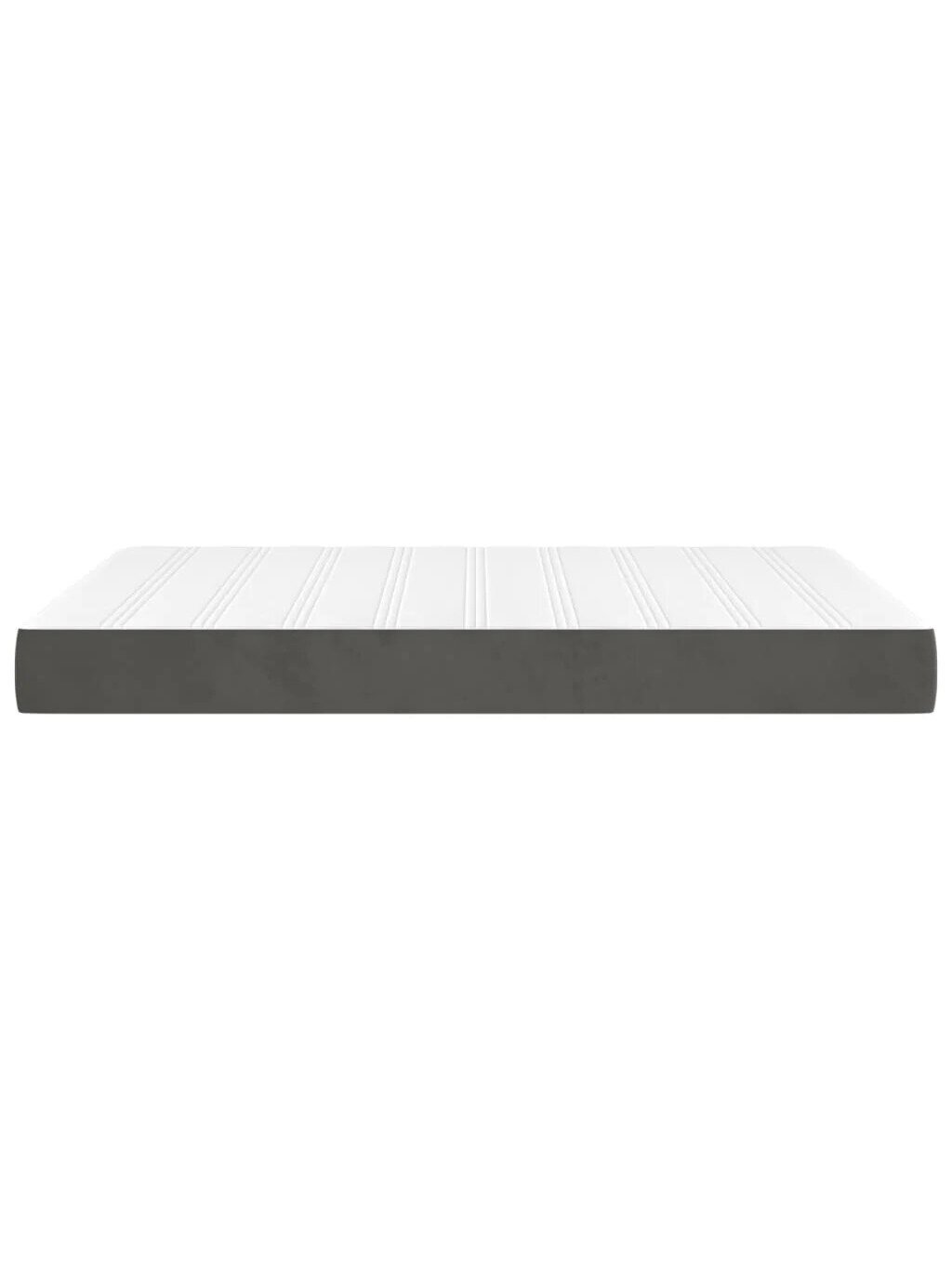 Pocket spring mattress, medium firmness, dark grey, 140 × 200 × 20 cm, velvet 3 Pocket spring mattress, medium firmness, dark grey, 140 × 200 × 20 cm, velvet 3