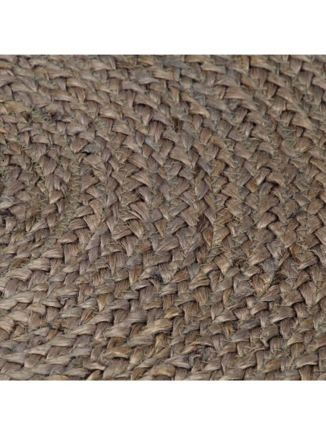 Paklājs, pelēks, 150 cm, džutas, apaļš, rokām darināts 3