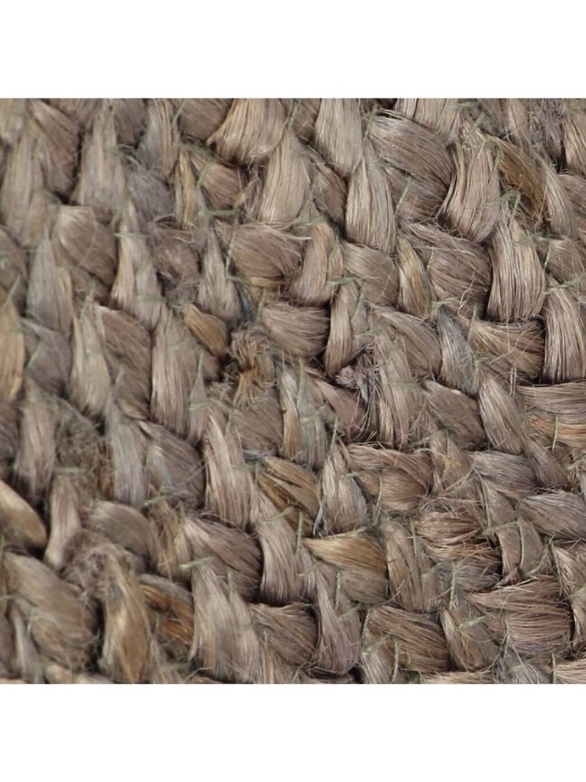 Paklājs, pelēks, 150 cm, džutas, apaļš, rokām darināts 4