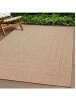 Rug ZIZUR, 240×340 cm, jute-look, indoor and outdoor
