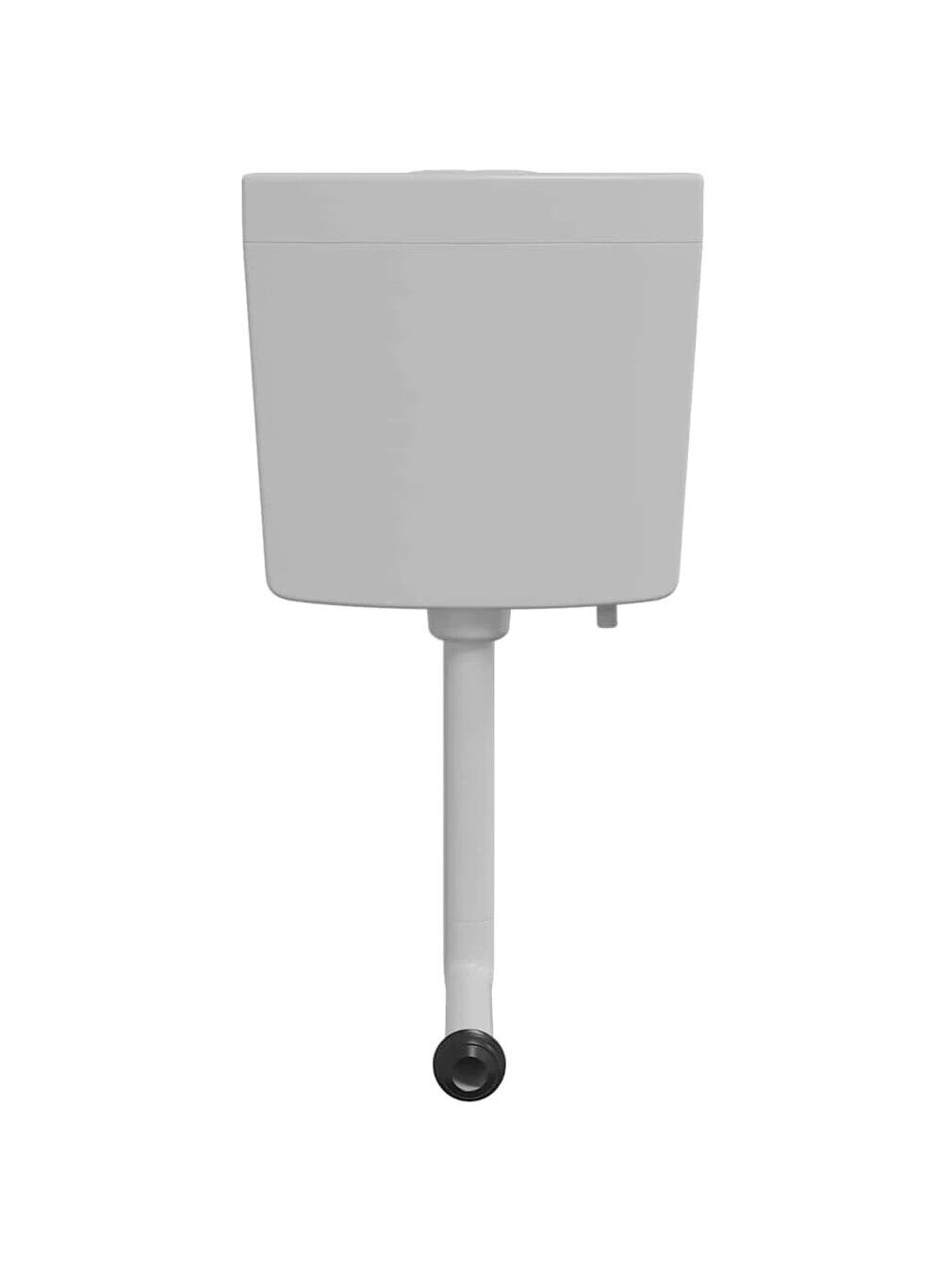 Toilet cistern with bottom water inlet, gray, 3/6 L 3