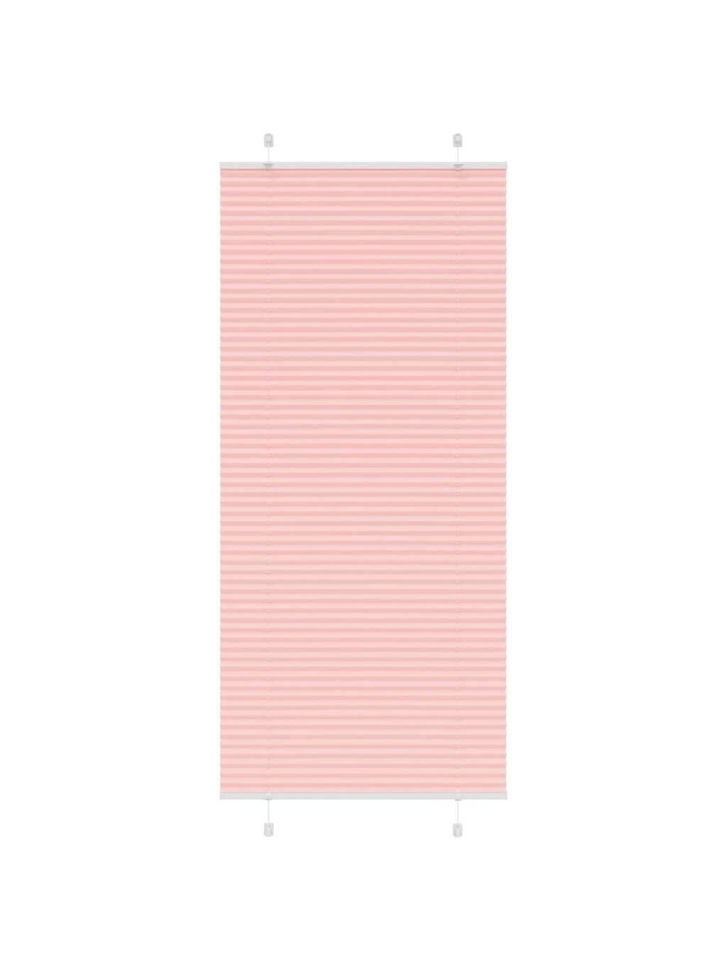 Pleated blind, pink, 85 x 200 cm, fabric width 84.4 cm, polyester 1
