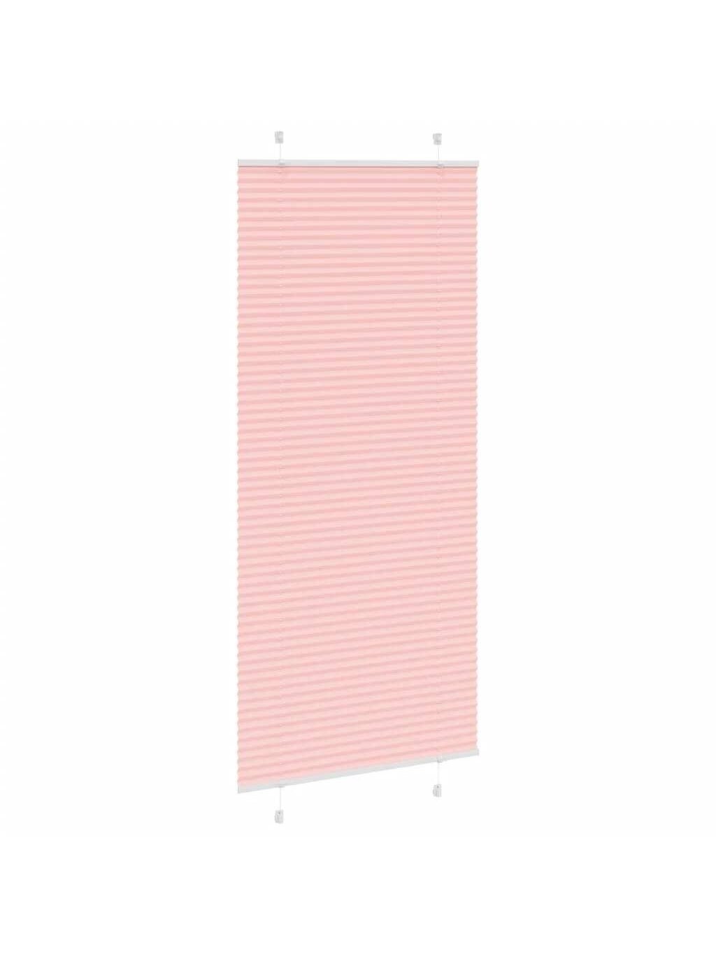 Pleated blind, pink, 85 x 200 cm, fabric width 84.4 cm, polyester 2