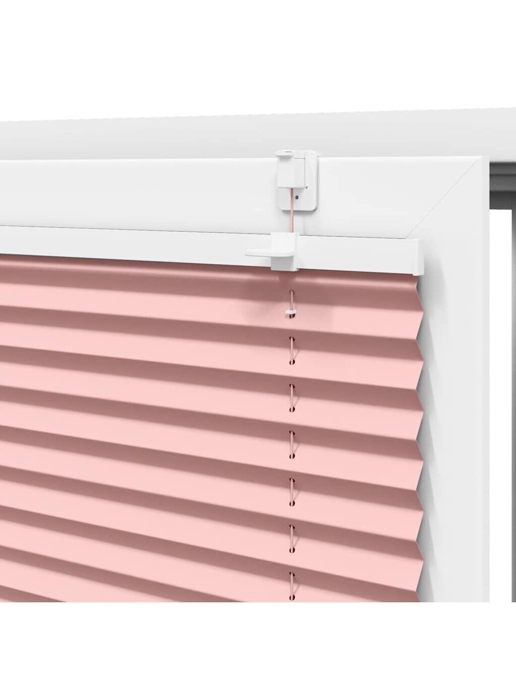 Pleated blind, pink, 85 x 200 cm, fabric width 84.4 cm, polyester 5